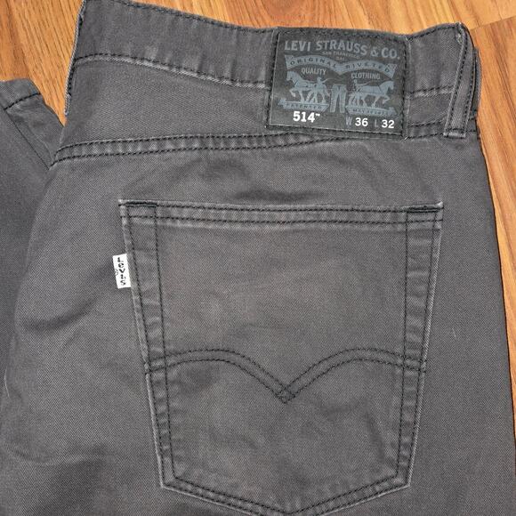 Levi's Men's Black Jeans 514 - W36 L32 - Great Condition! - Picture 3 of 4